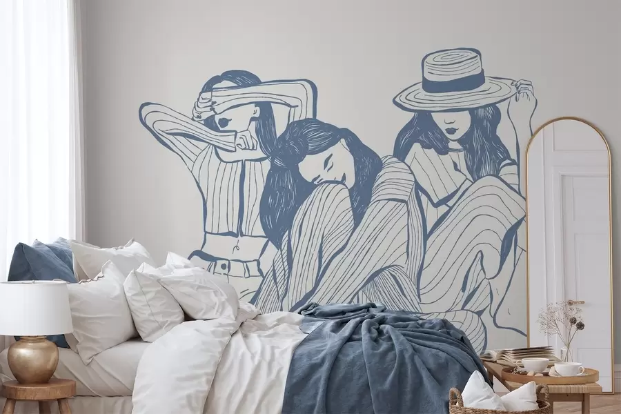 Fototapet Dívčí odstíny modré w04384v1