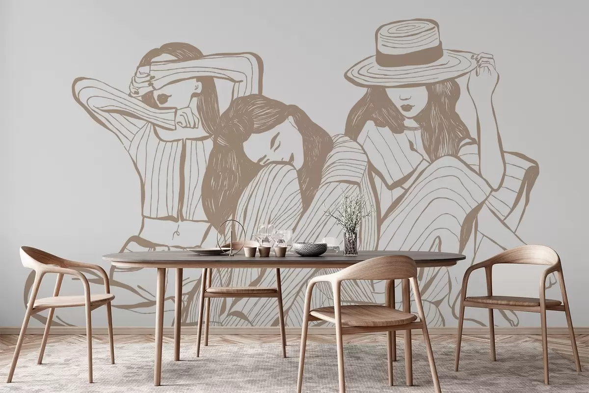 Fototapet Dívčí odstíny béžové w04384v2