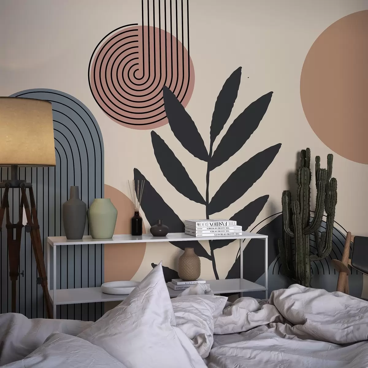 Fototapet Geometrické listy w04385