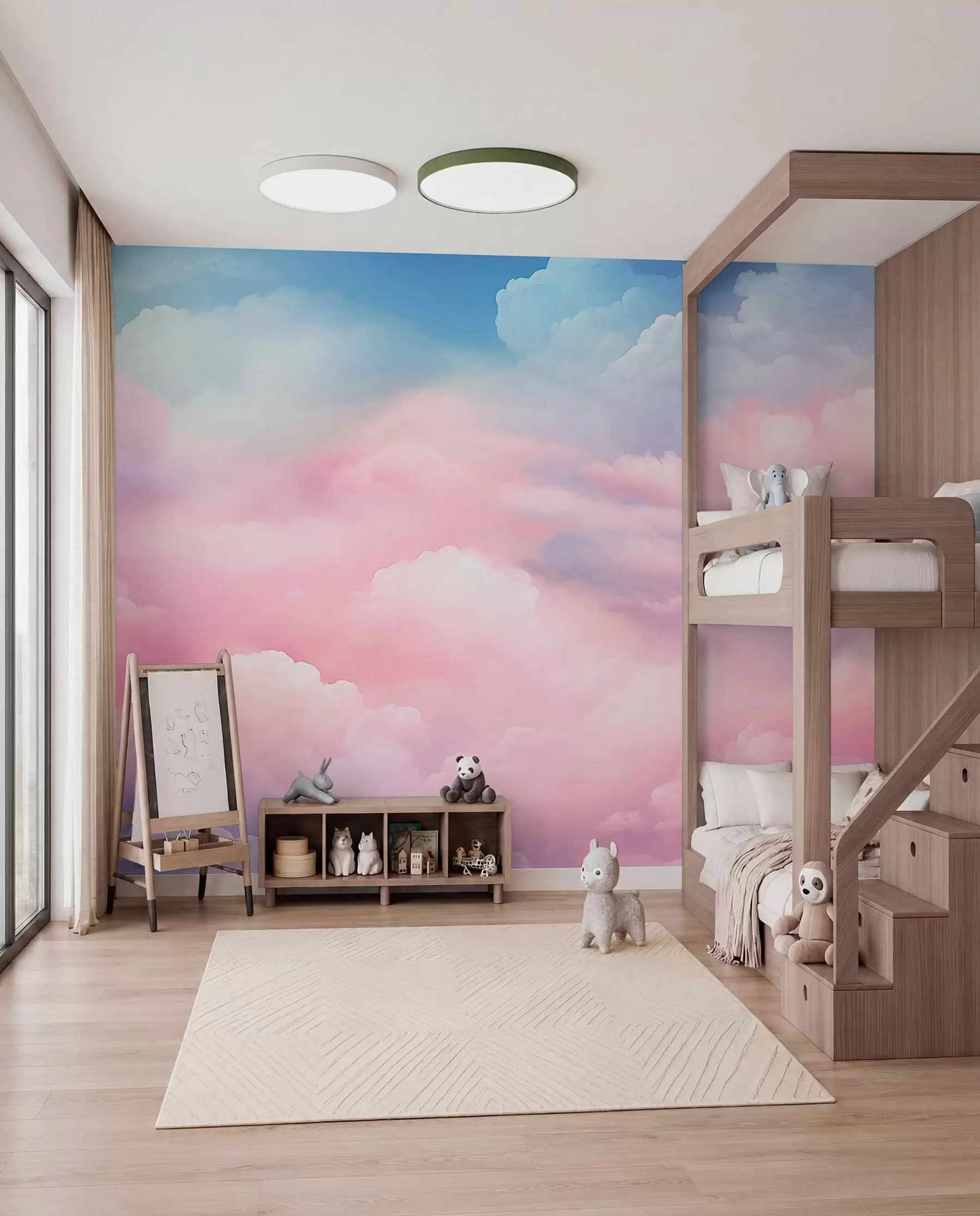 Fototapet Cukrově růžové mraky w04387