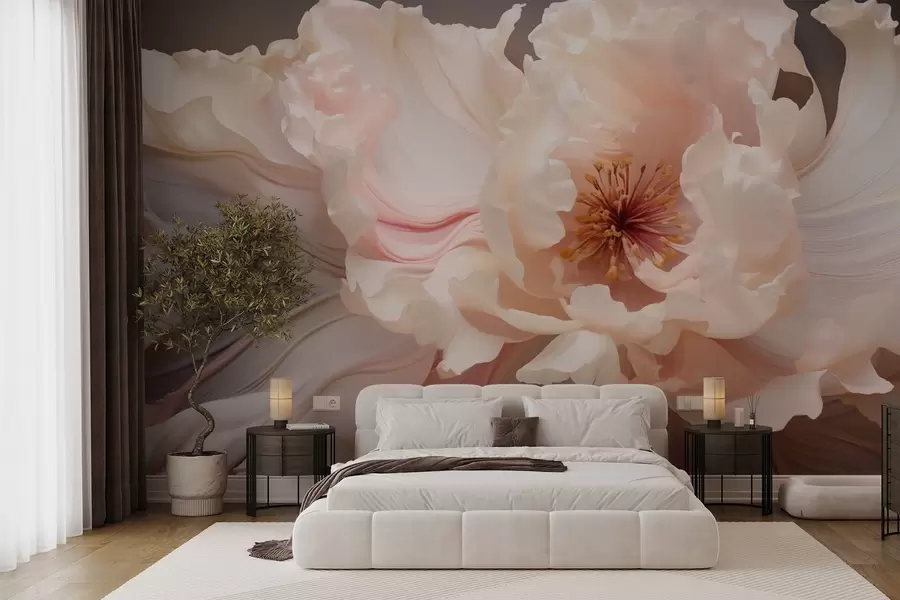 Fototapet Abstraktní květina v jemných pastelových odstínech w04346