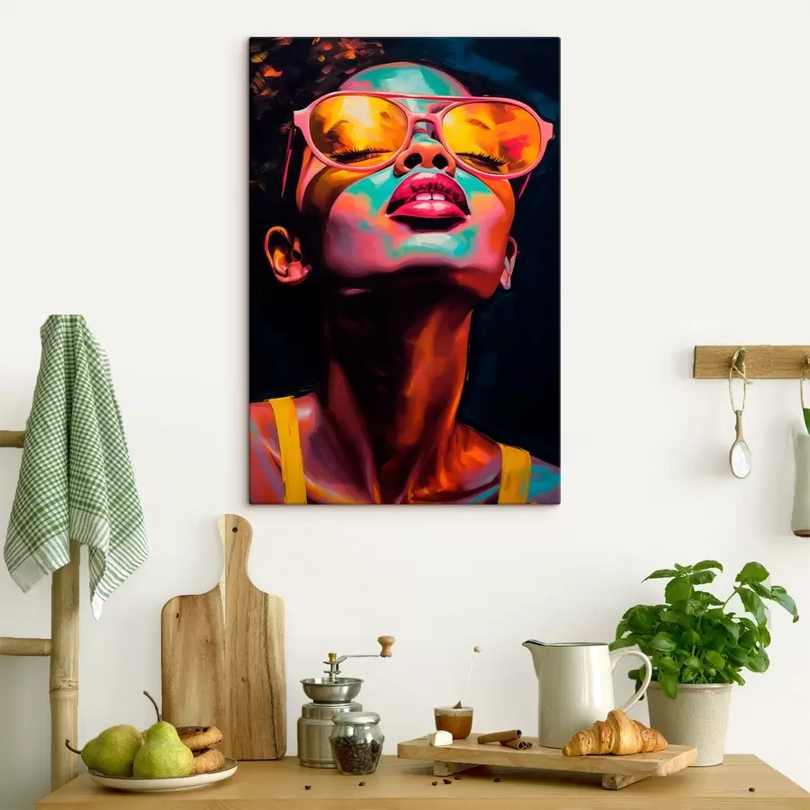Obraz Žena se žlutými brýlemi Č. s45311