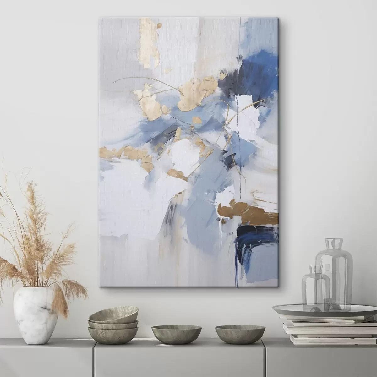 Obraz Abstrakce napodobující malbu Č. s45348