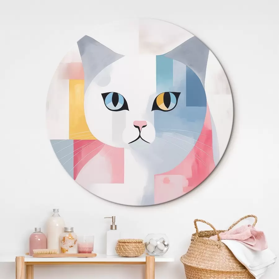 Obraz Abstraktní portrét kočky Č. r45358