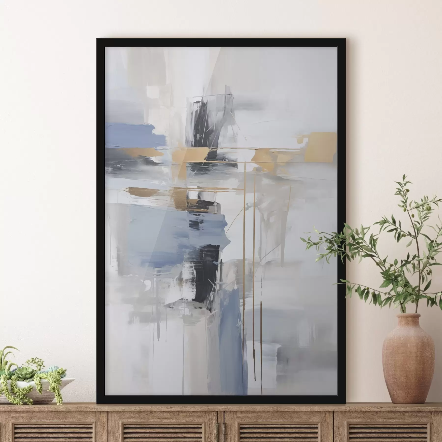 Fototapet Moderní abstrakce napodobující malbu f45349