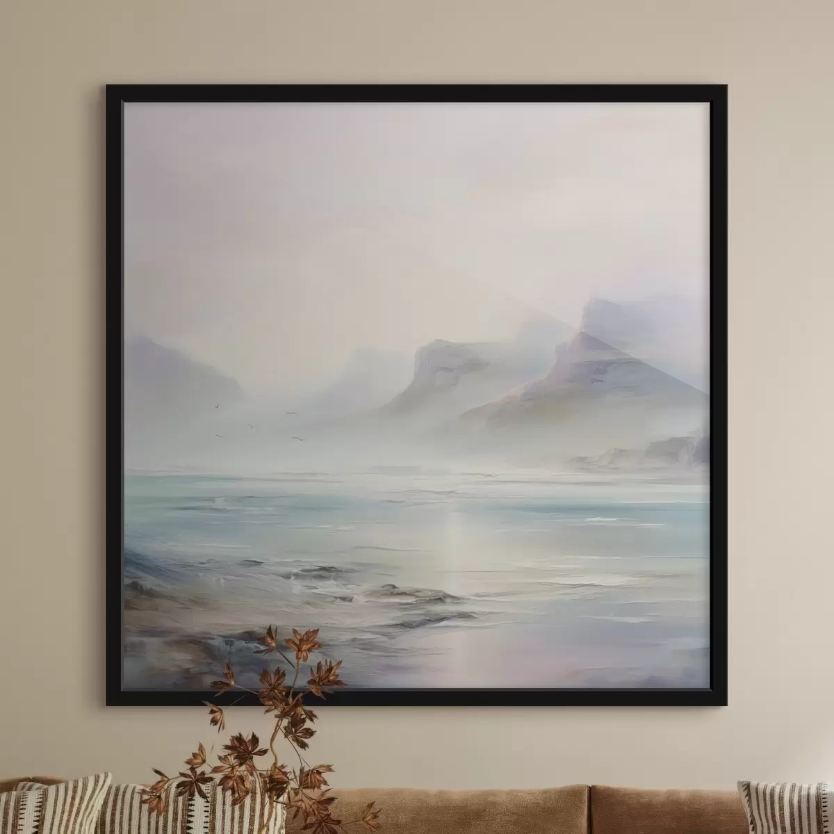 Poster Malba imitující jezero f45352