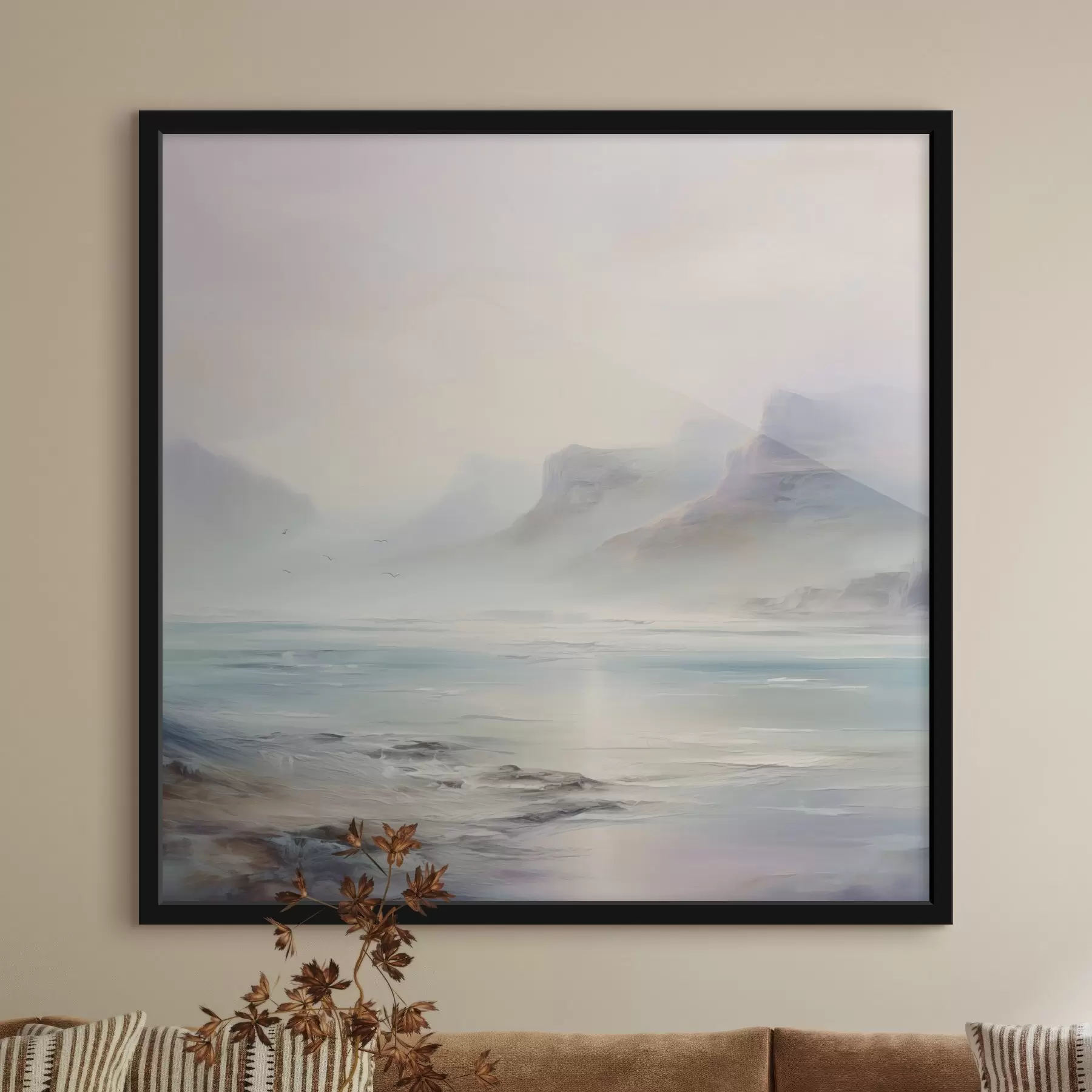 Fototapet Malba imitující jezero f45352