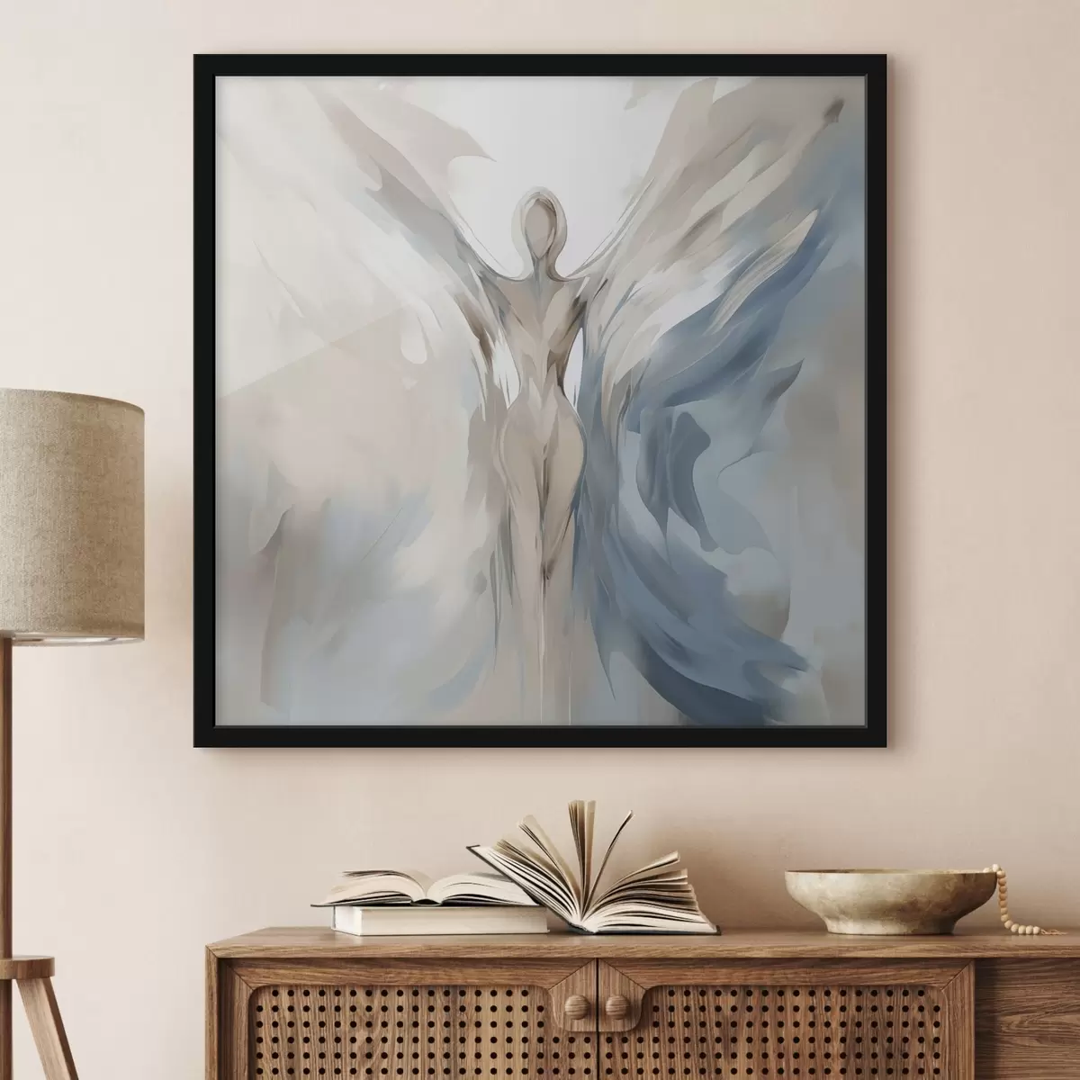 Poster Malba imitující anděla f45360