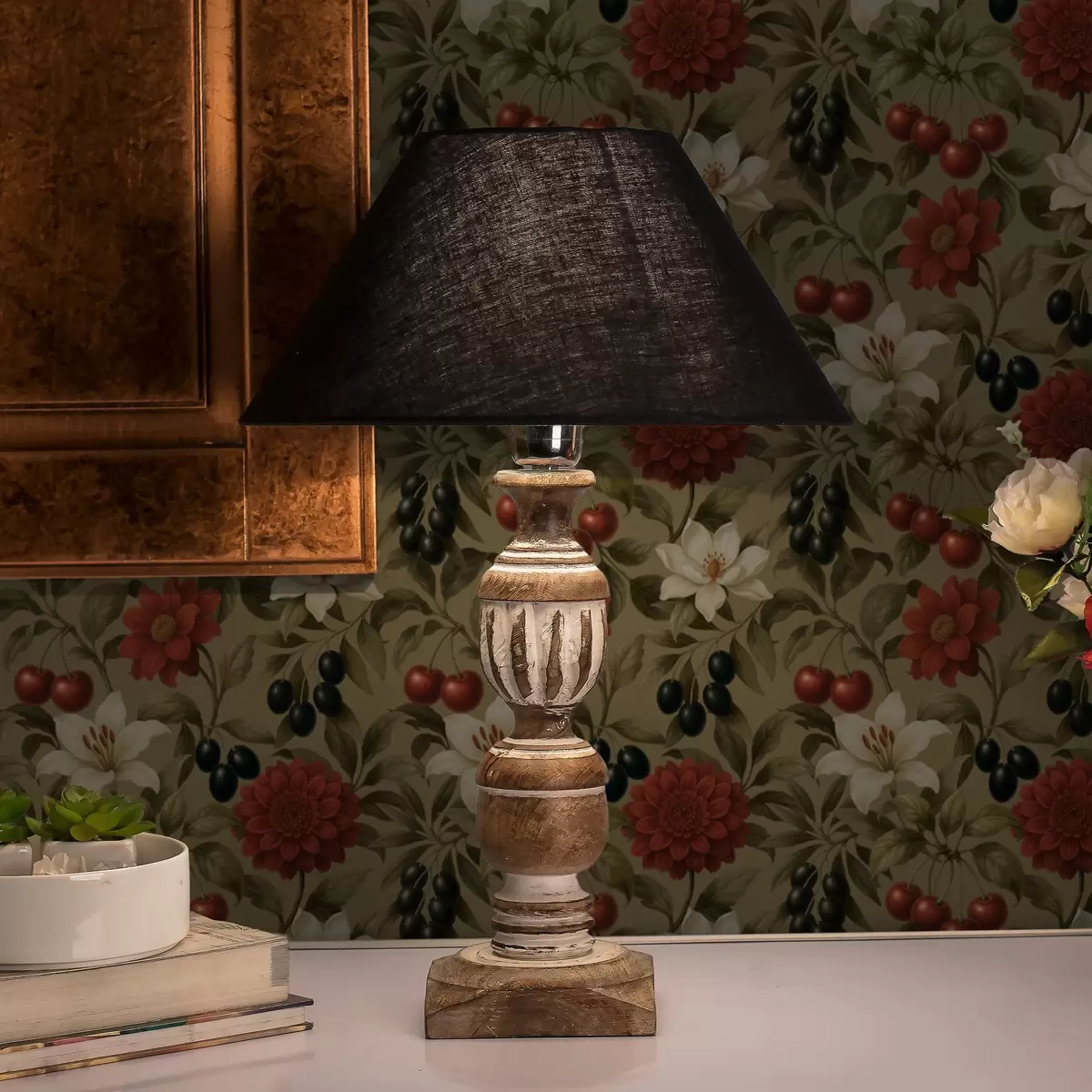 Tapety Třešně, květy a černé olivy a00384