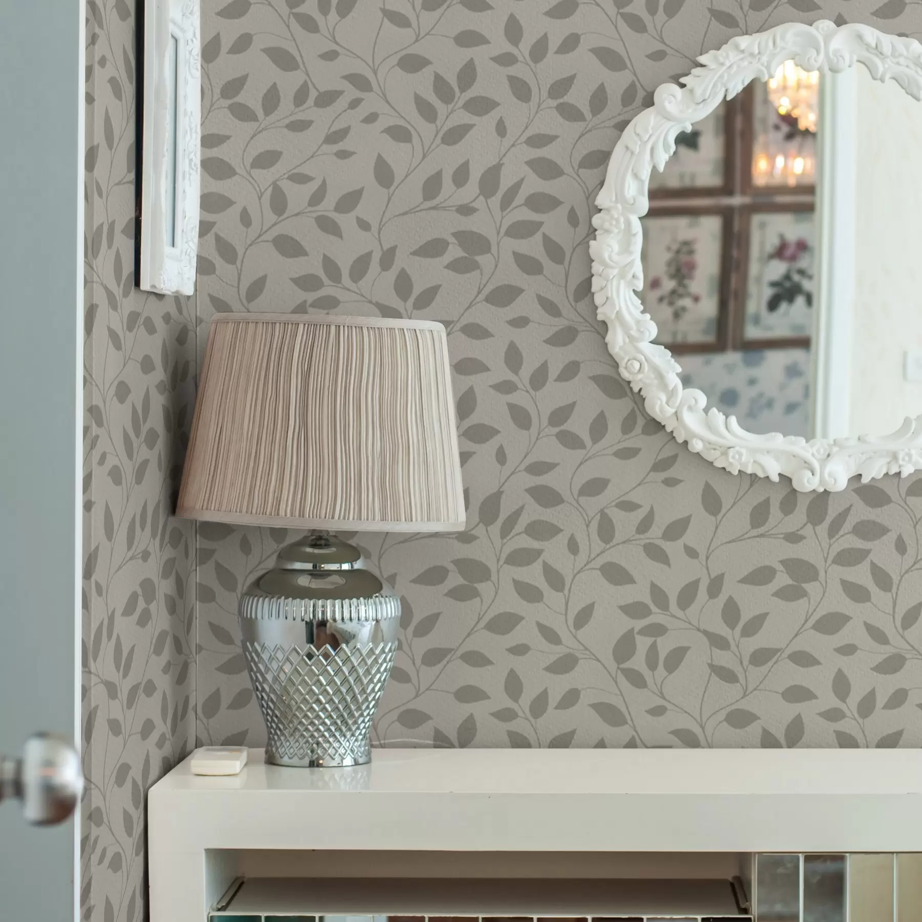 Fototapet Monochromatická vinná réva na plátně s jemnou texturou a00386