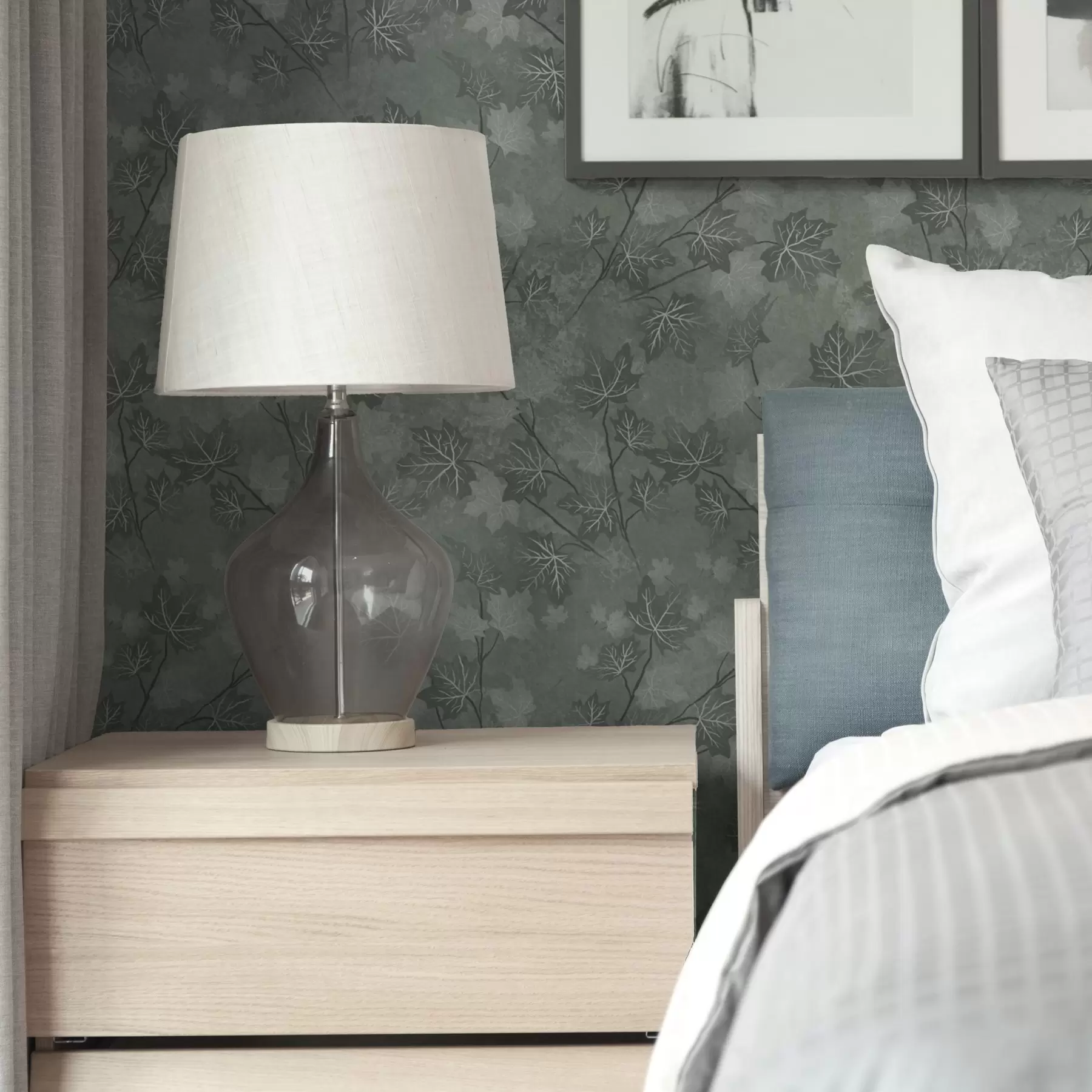 Fototapet Matné javorové listy v jemných zelených tónech a00464