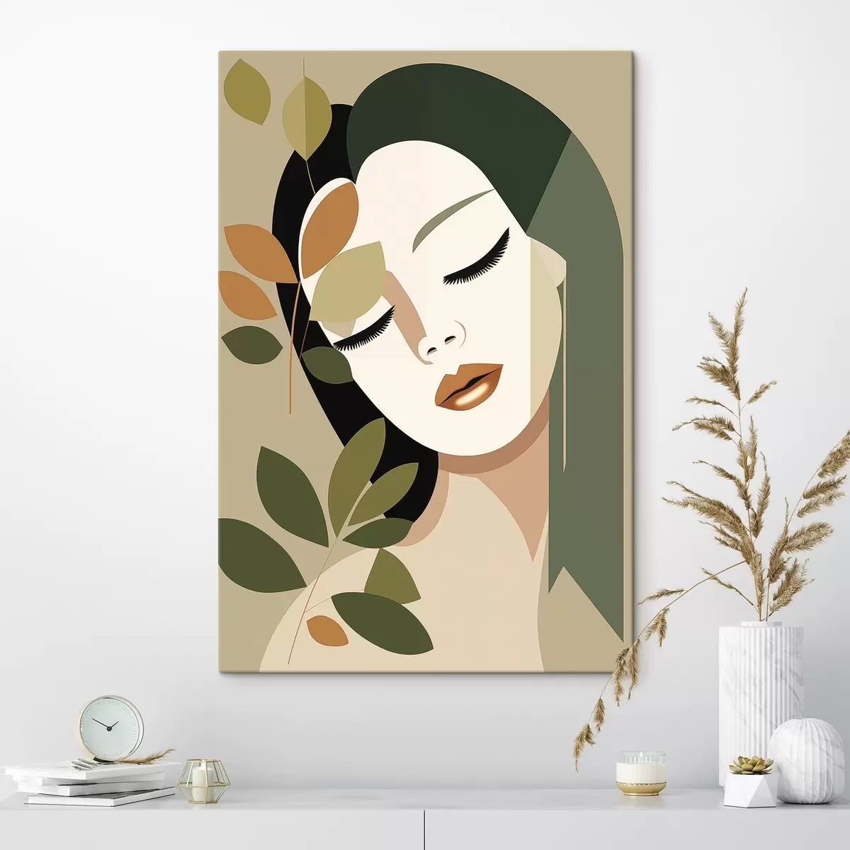 Obraz Dívka s listy Č. s45388