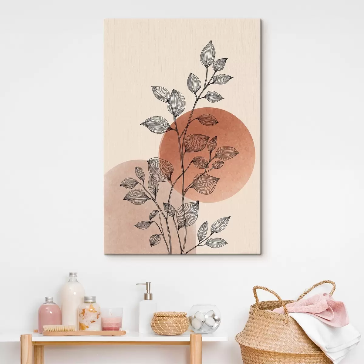 Obraz Západ slunce a listy Č. s45391