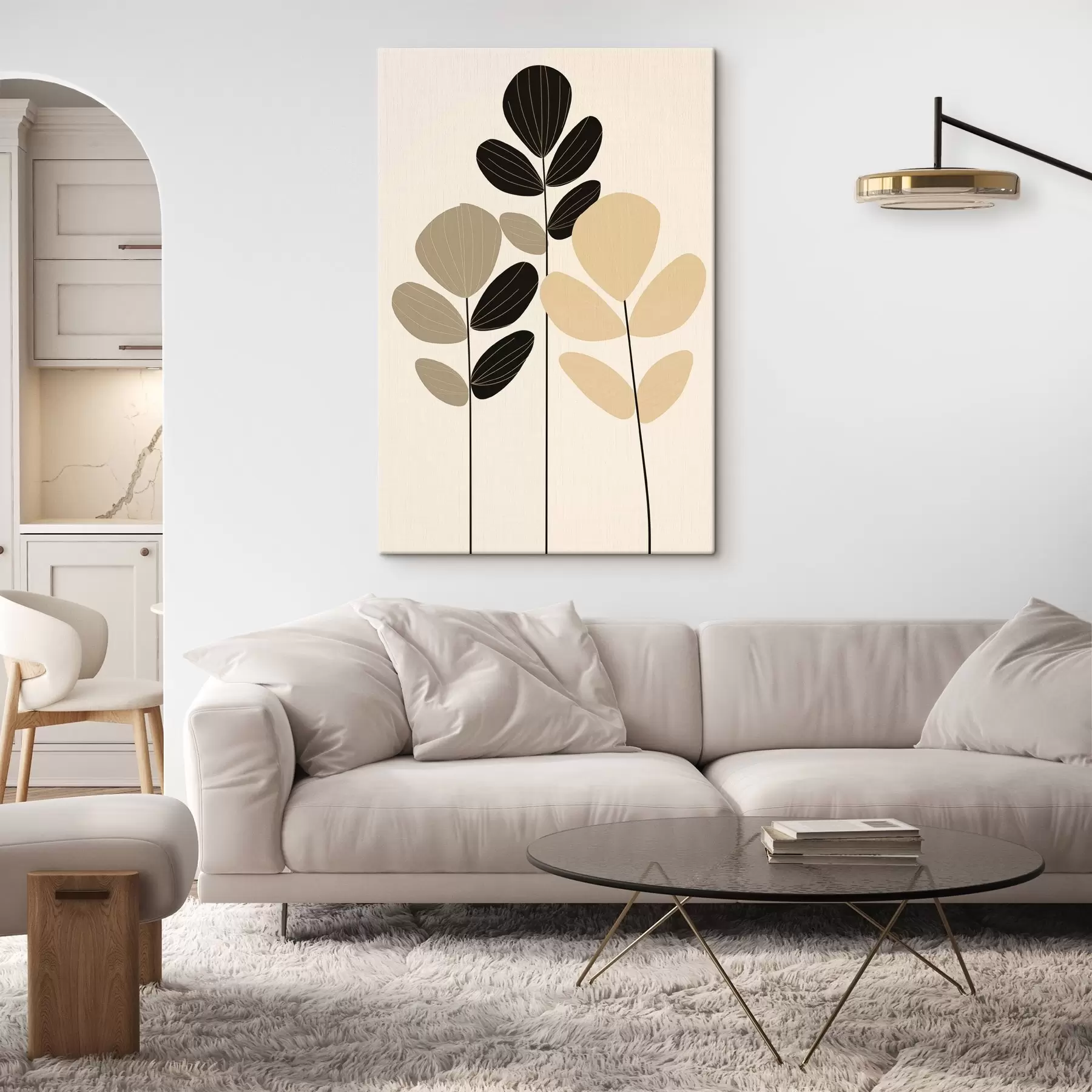 Obraz Minimalistická botanická ilustrace Č. s45400