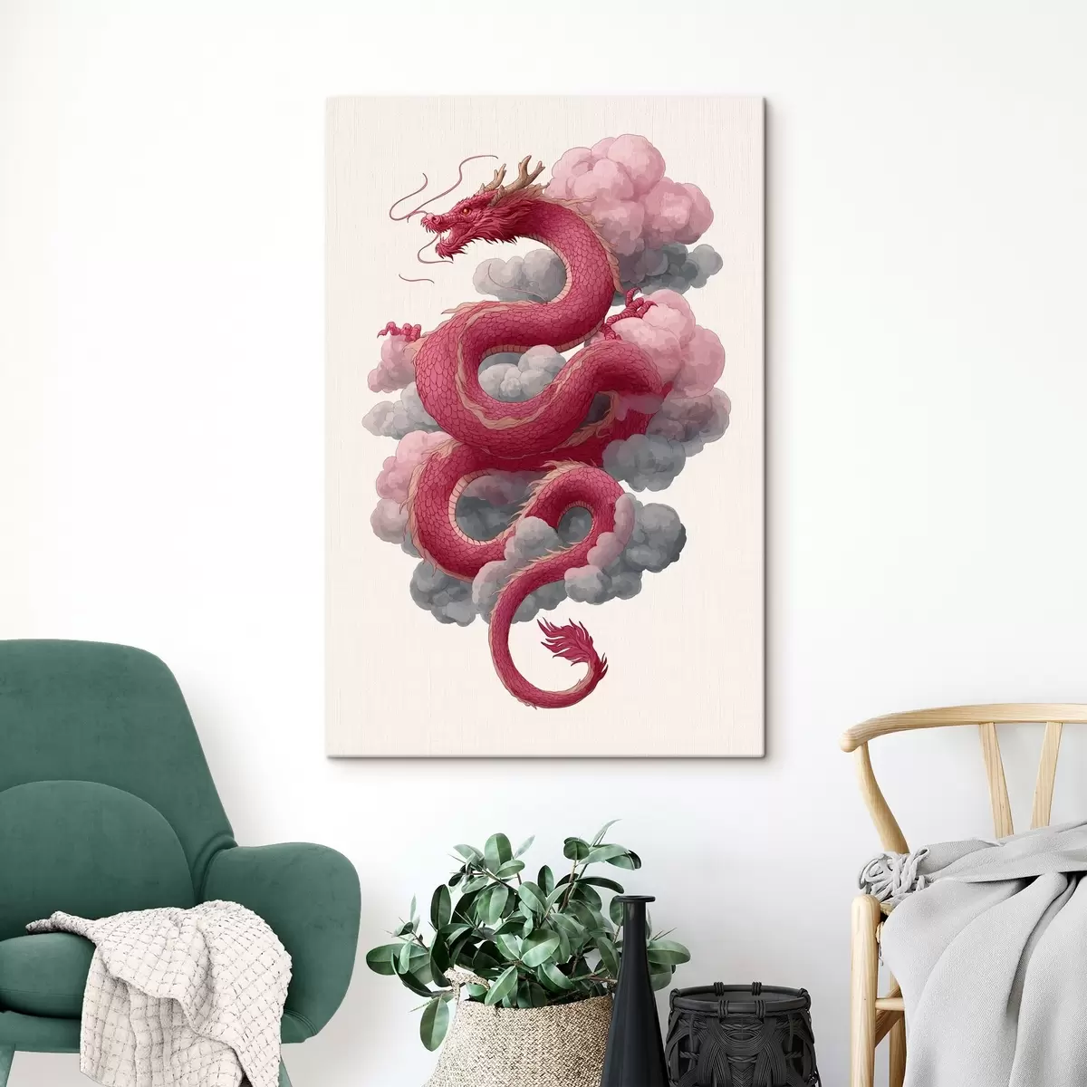 Obraz Drak v čínském stylu Č. s45412