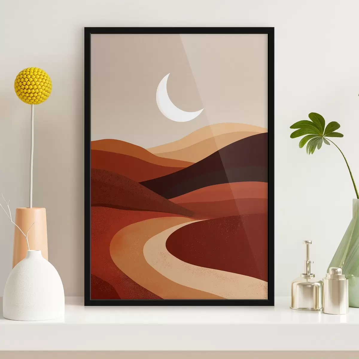 Poster Slunce a hory f45393