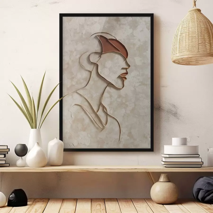 Fototapet Abstraktní ženská tvář f45395