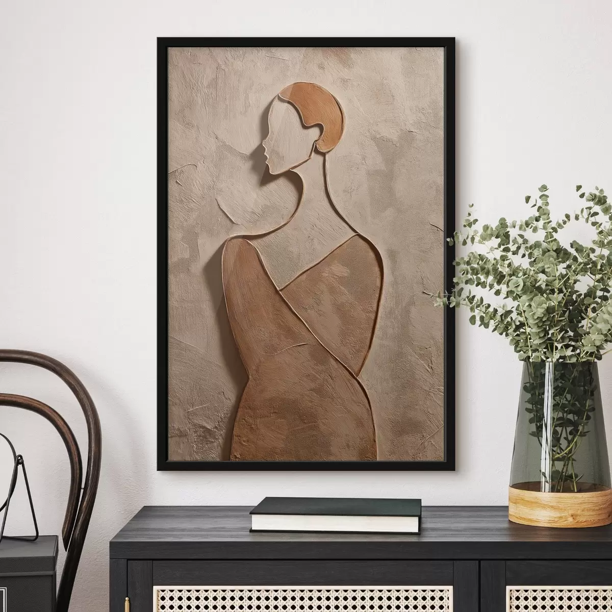 Poster Abstraktní ženská tvář f45396