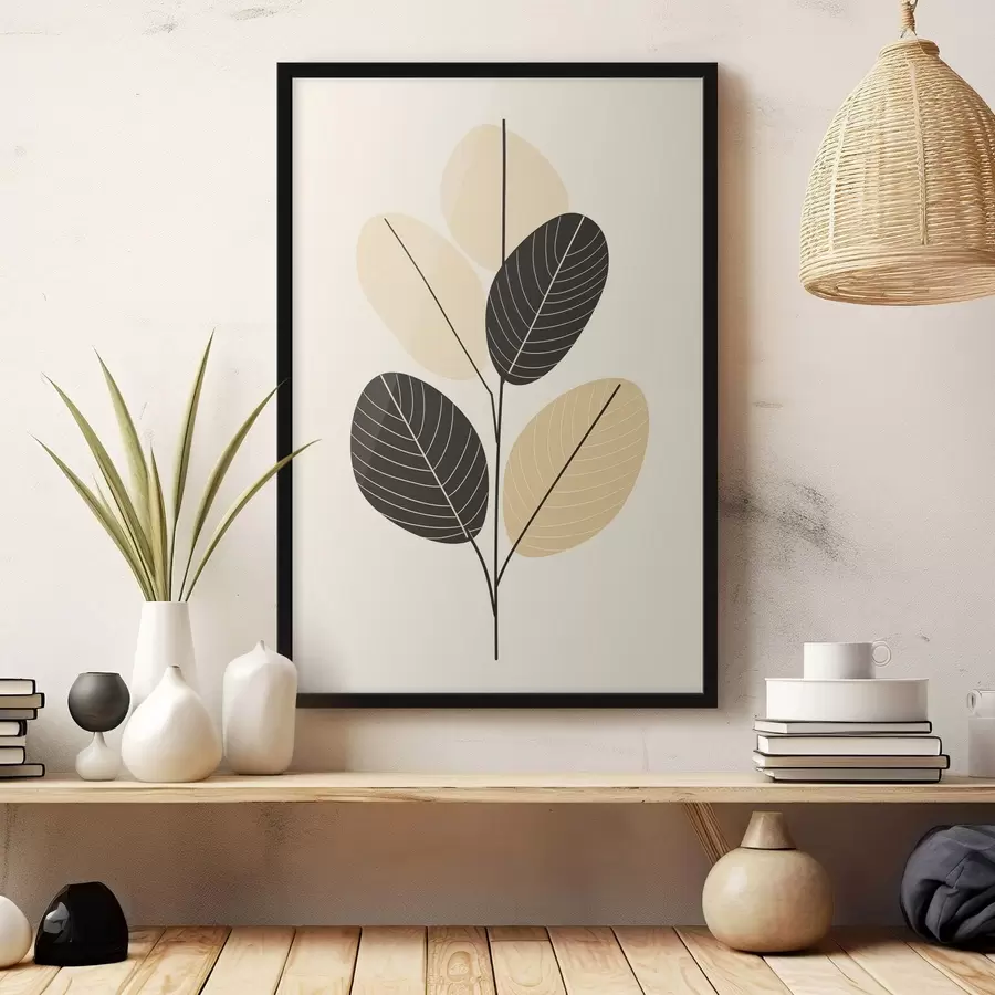 Fototapet Abstraktní kompozice s texturovanými oválnými tvary na reliéfním pozadí f45402