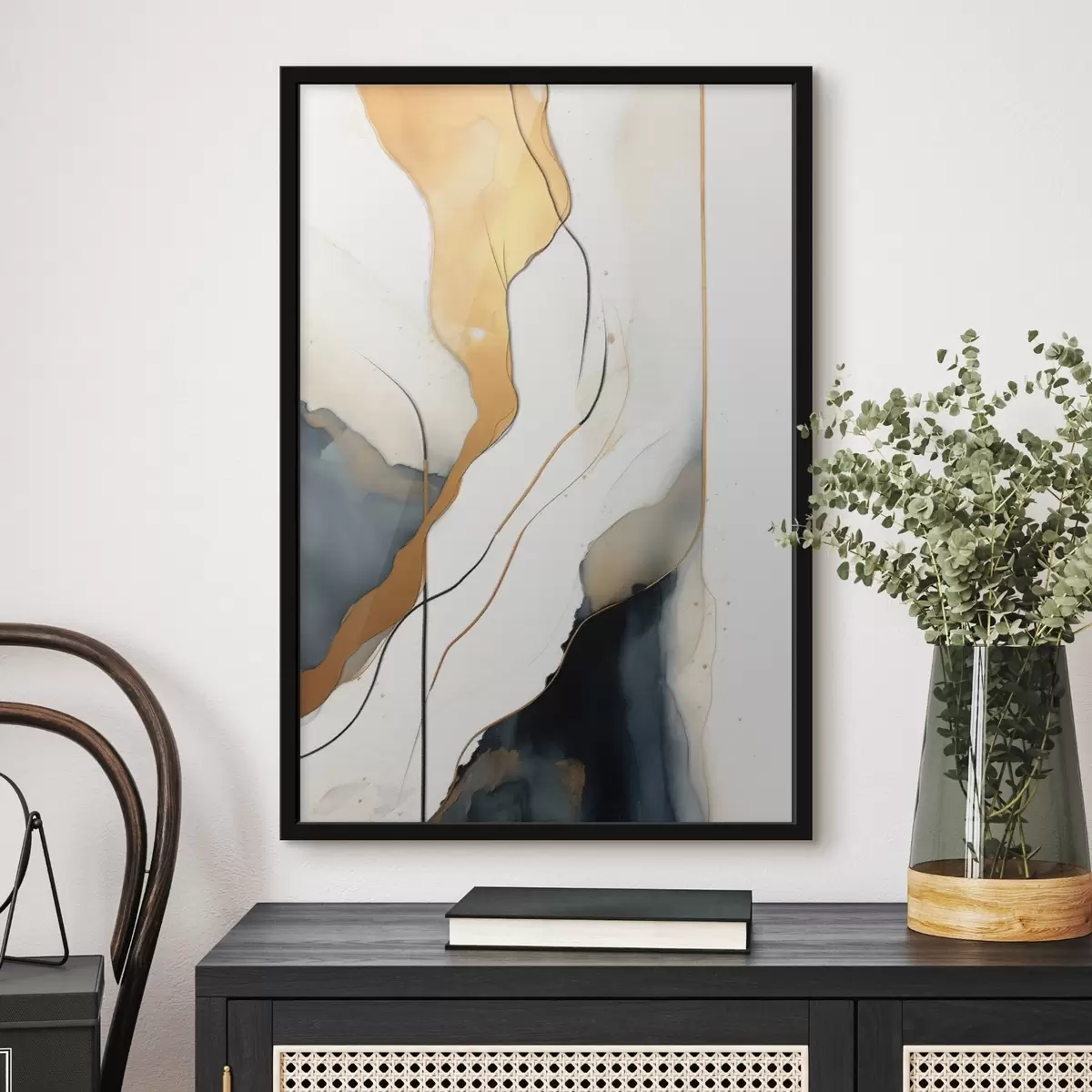 Poster Abstrakce řádků f45407