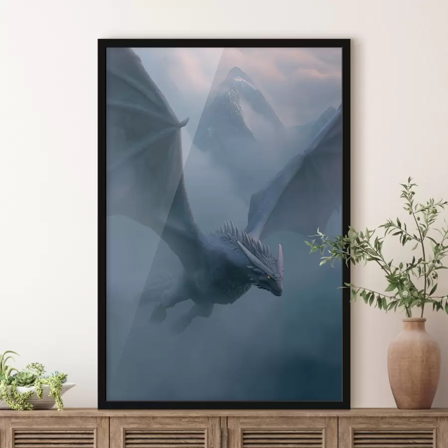 Fototapet Temný drak na obloze f45411