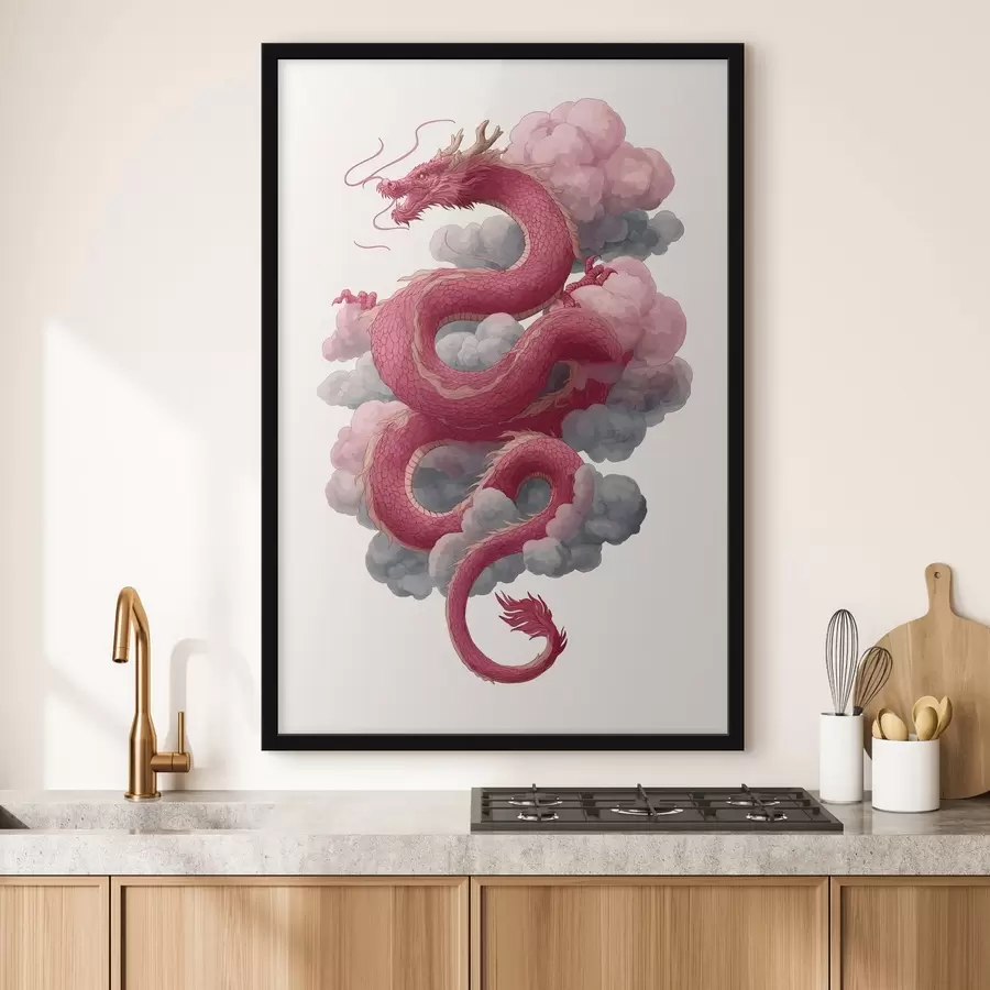 Fototapet Drak v čínském stylu f45412