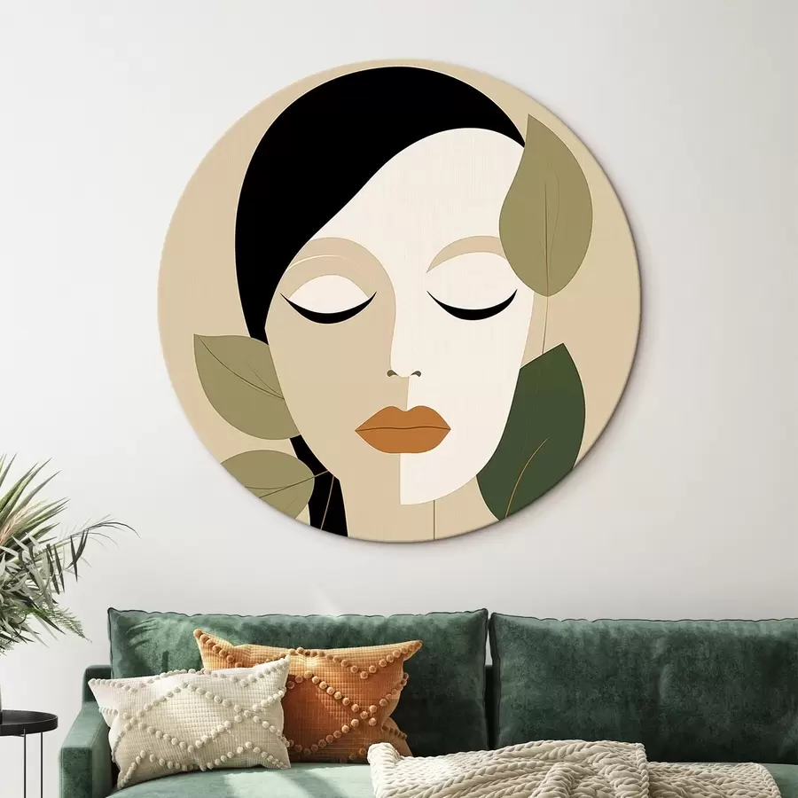 Obraz Dívka s listy Č. r45389