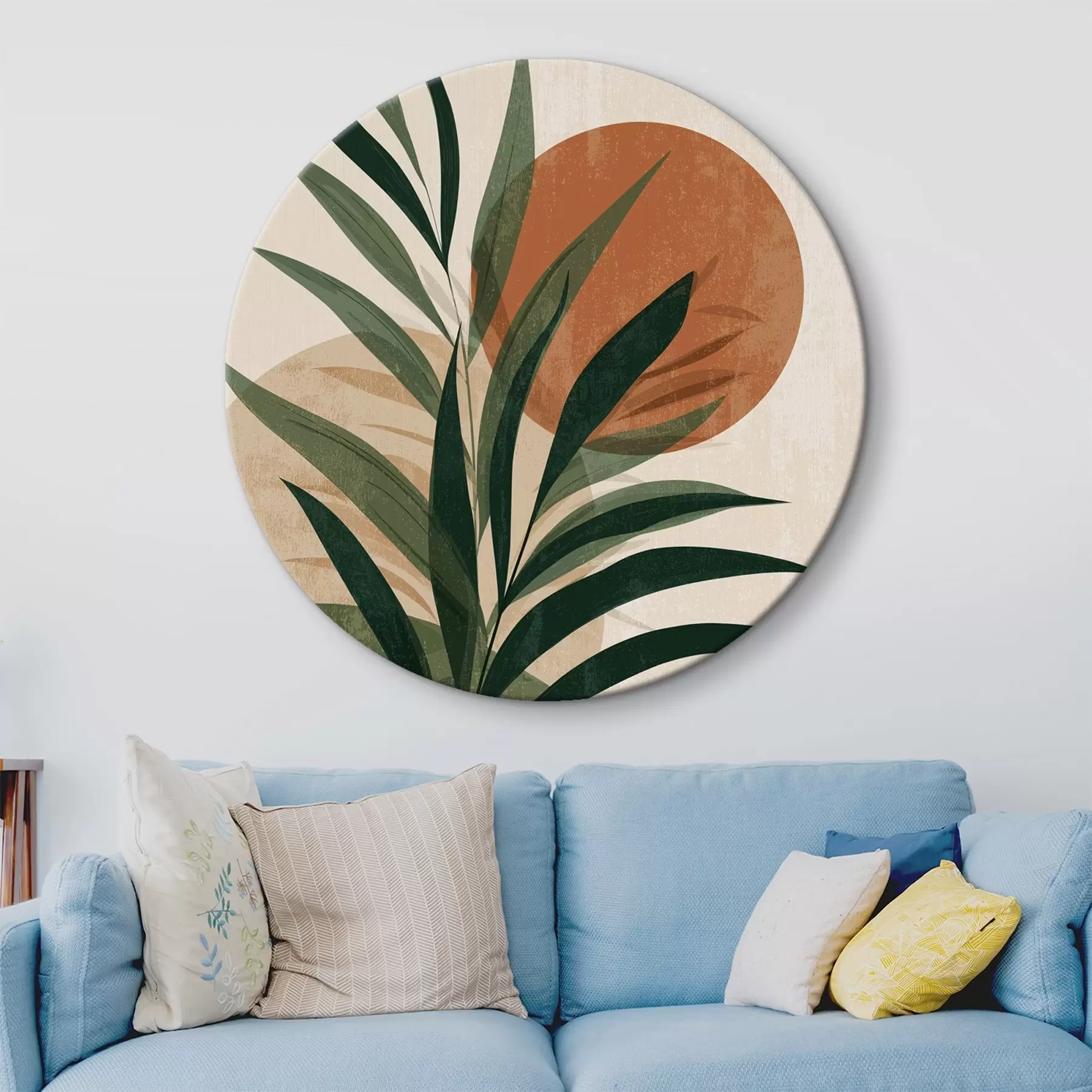 Obraz Zelené listy a západ slunce Č. r45394