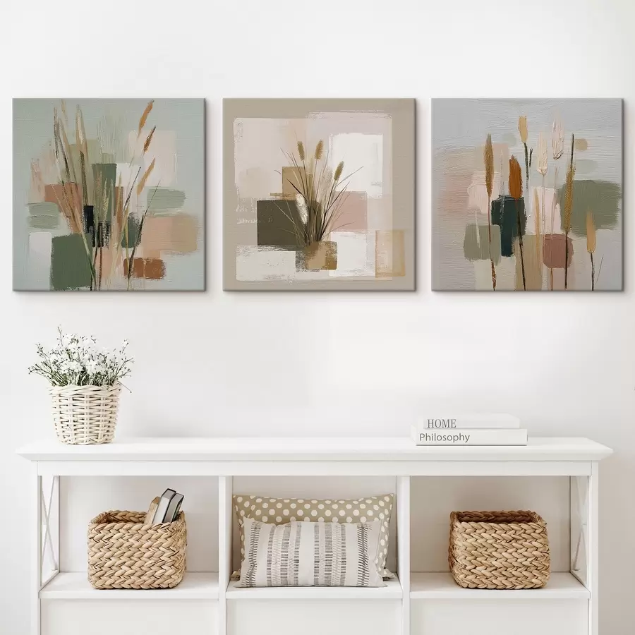 Obraz Kompozice květin a jemné tahy štětcem Č. m00594