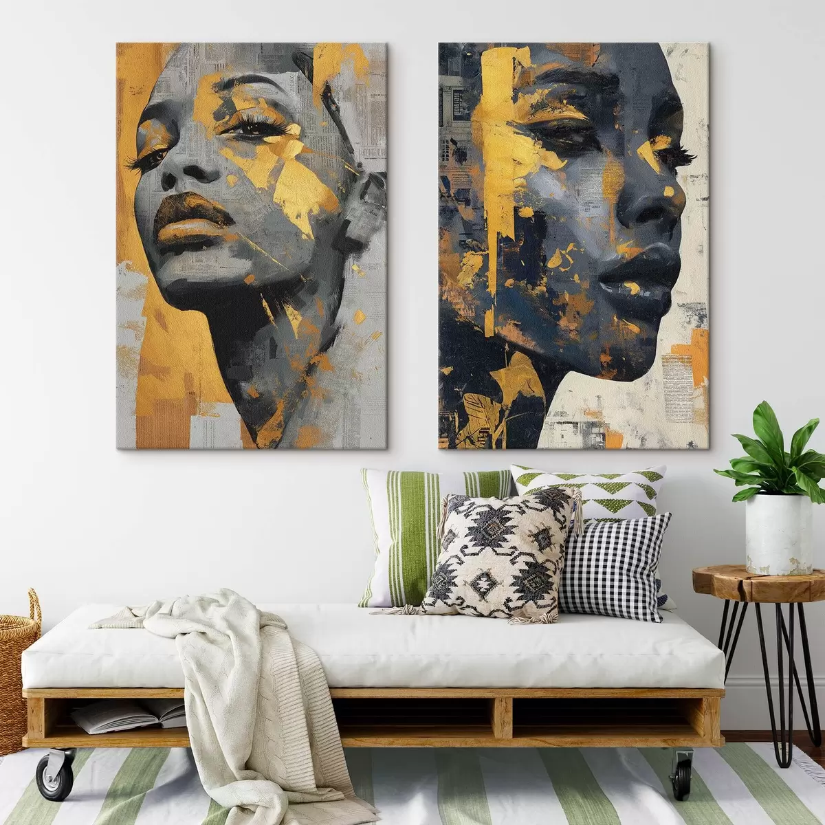 Obraz Abstraktní ženská tvář Č. m00603