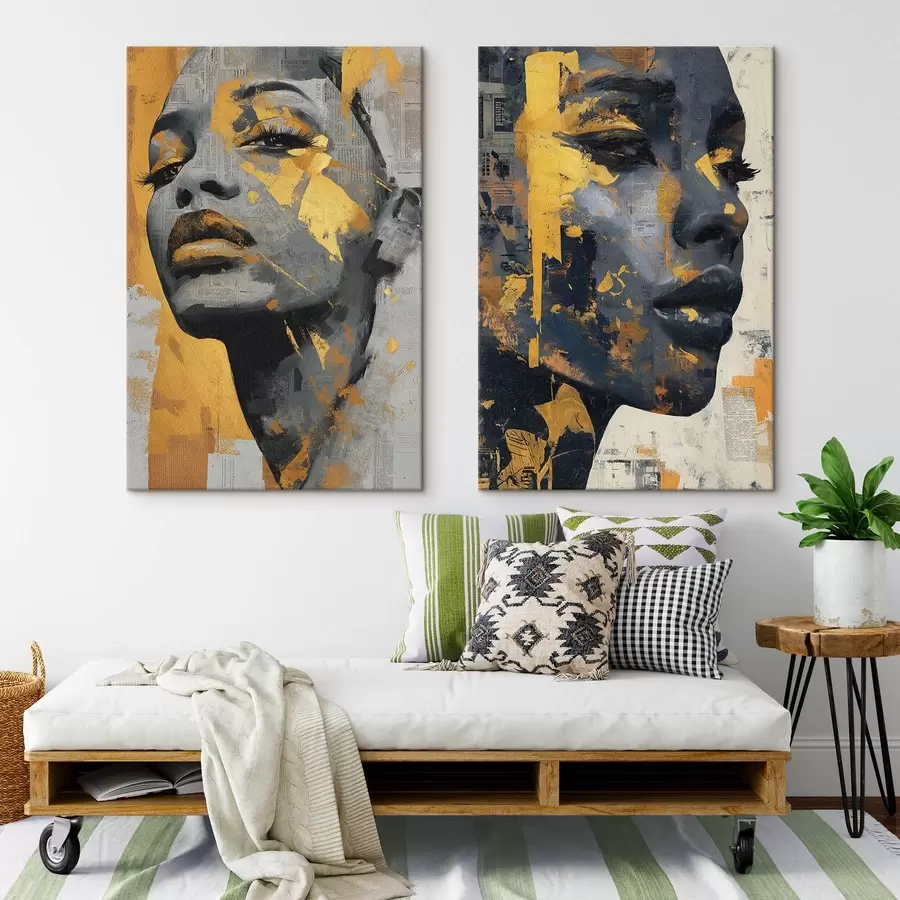 Obraz Abstraktní ženská tvář Č. m00603