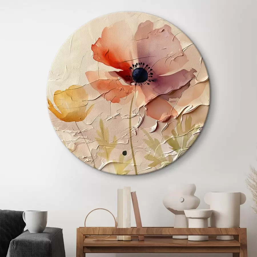 Obraz Průsvitné květinové aranžmá na světlém pozadí Č. r45338