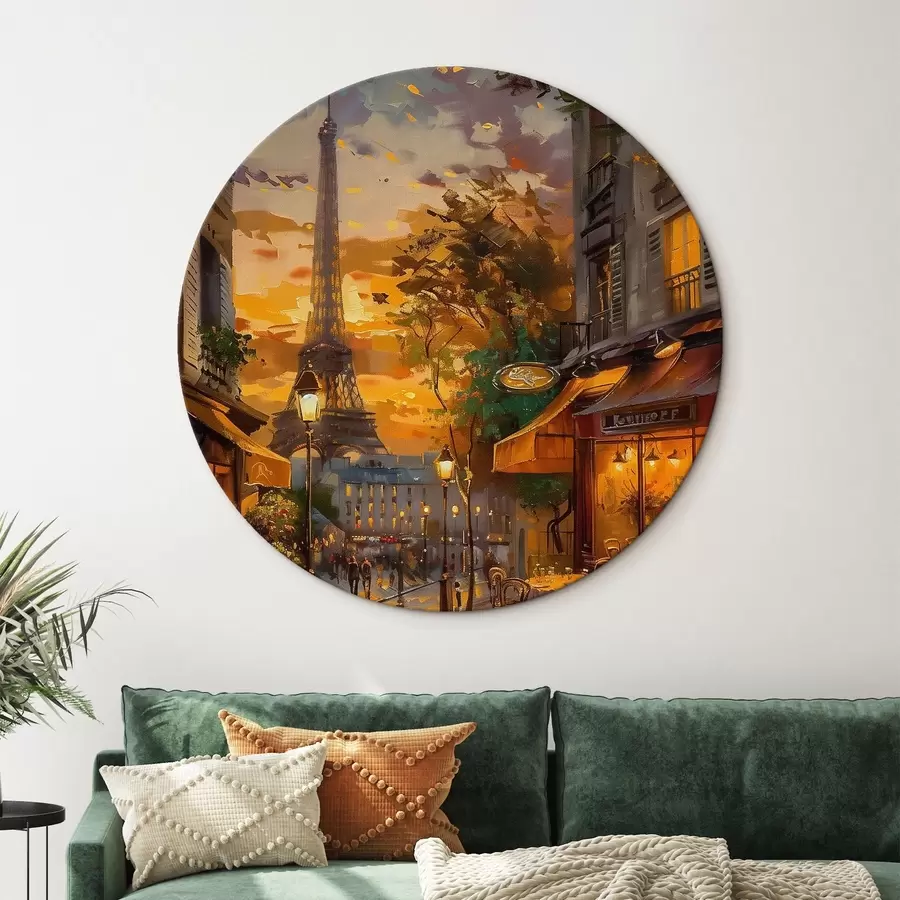 Obraz Ulice v Paříži, efekt olejomalby Č. r45340