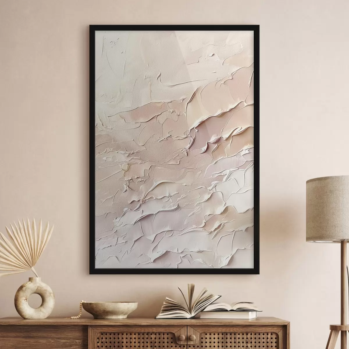 Poster Efekt objemových tahů barvy f45335