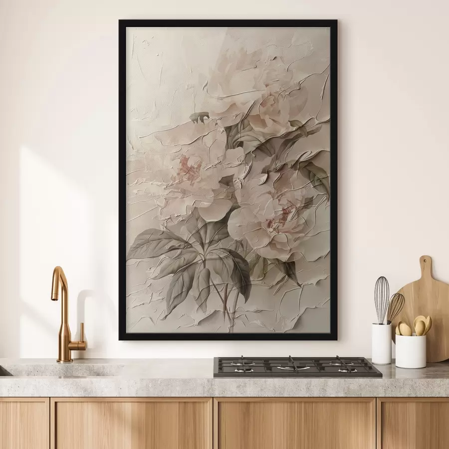 Fototapet Svěží kytice pivoněk v akvarelovém stylu na světlém pozadí f45336