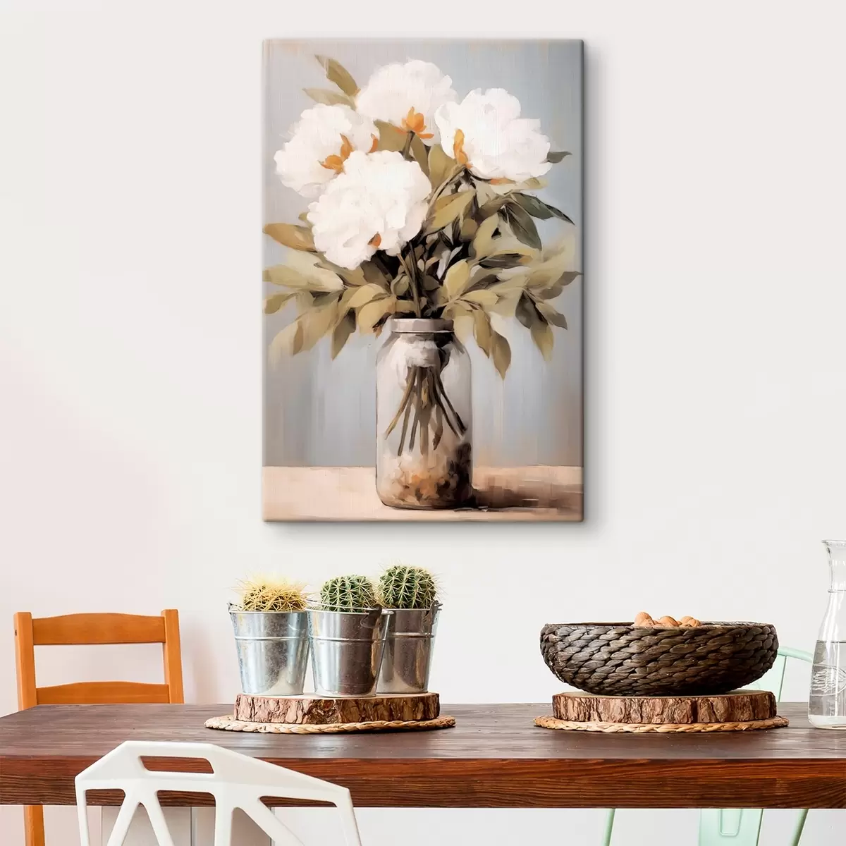 Obraz Kytice pivoněk ve váze Č. s45422