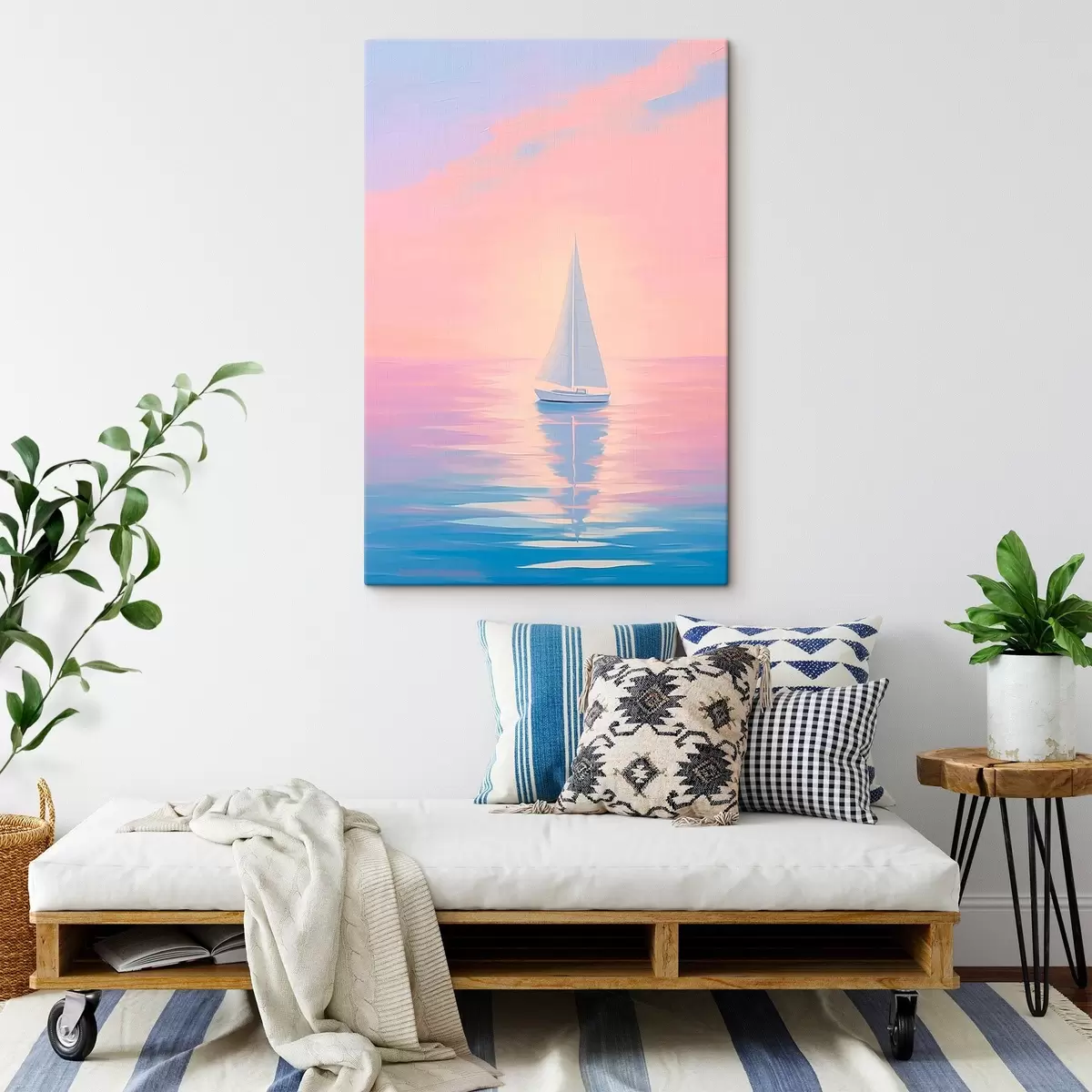 Obraz Plachetnice na moři při západu slunce Č. s45428