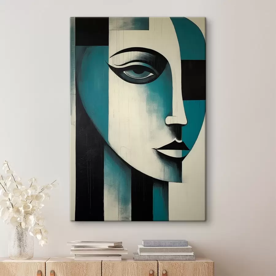 Obraz Abstraktní ženský portrét Č. s45436