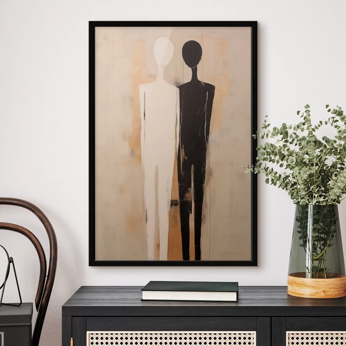 Poster Silueta dvou postav f45430