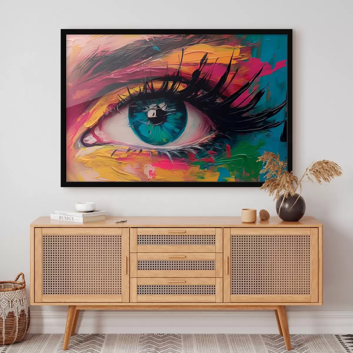 Poster Oko na abstraktním pozadí f45440