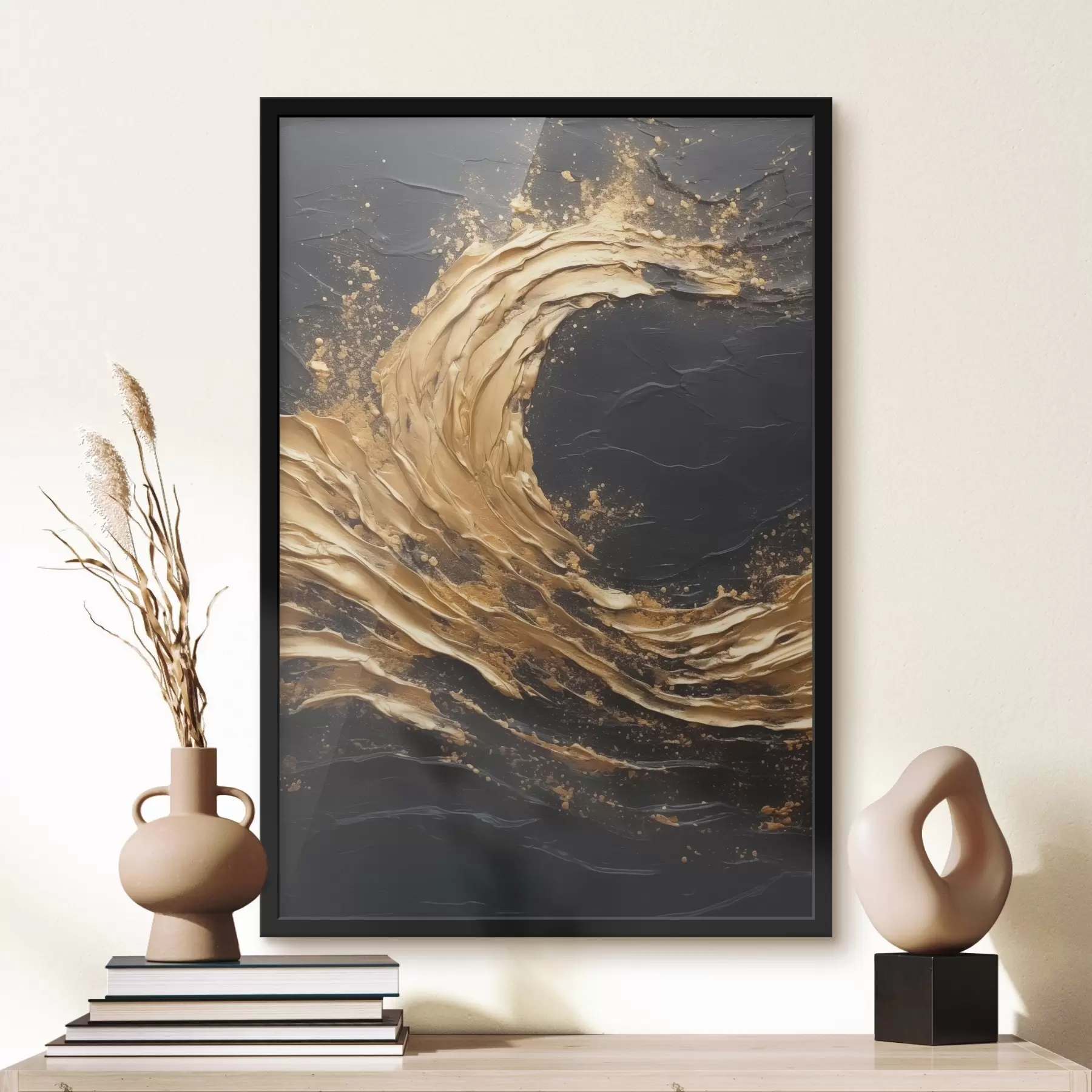 Fototapet Abstraktní vlna v oranžových tónech f45441