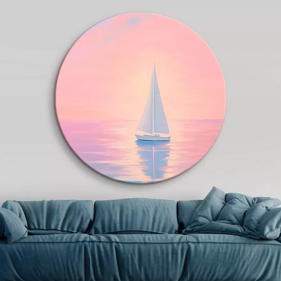 Obraz Plachetnice na moři při západu slunce Č. r45428