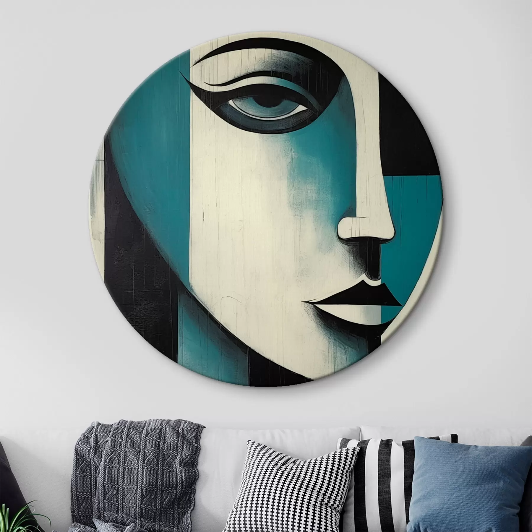 Obraz Abstraktní ženský portrét Č. r45436