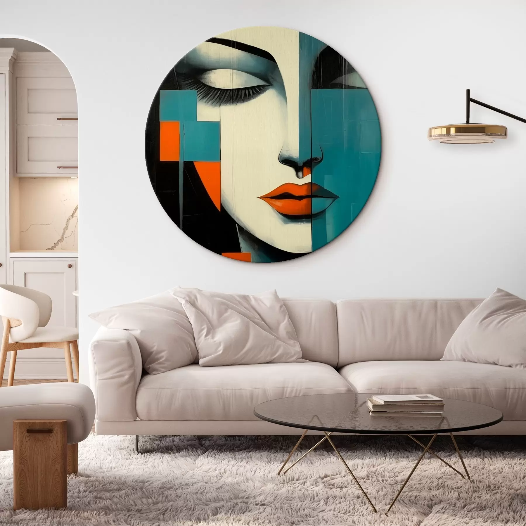 Obraz Abstraktní ženský portrét Č. r45438