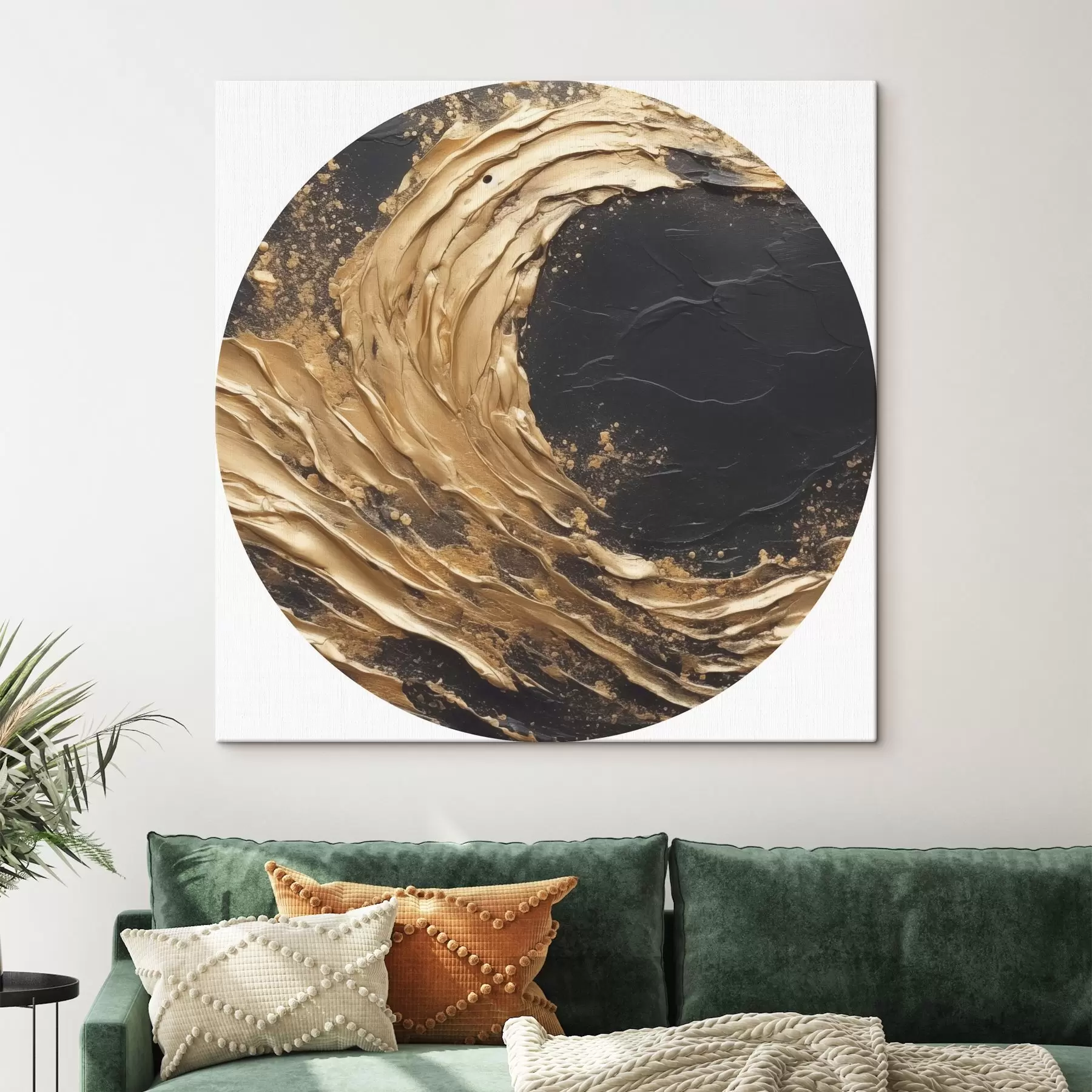 Obraz Abstraktní vlna v oranžových tónech Č. r45441