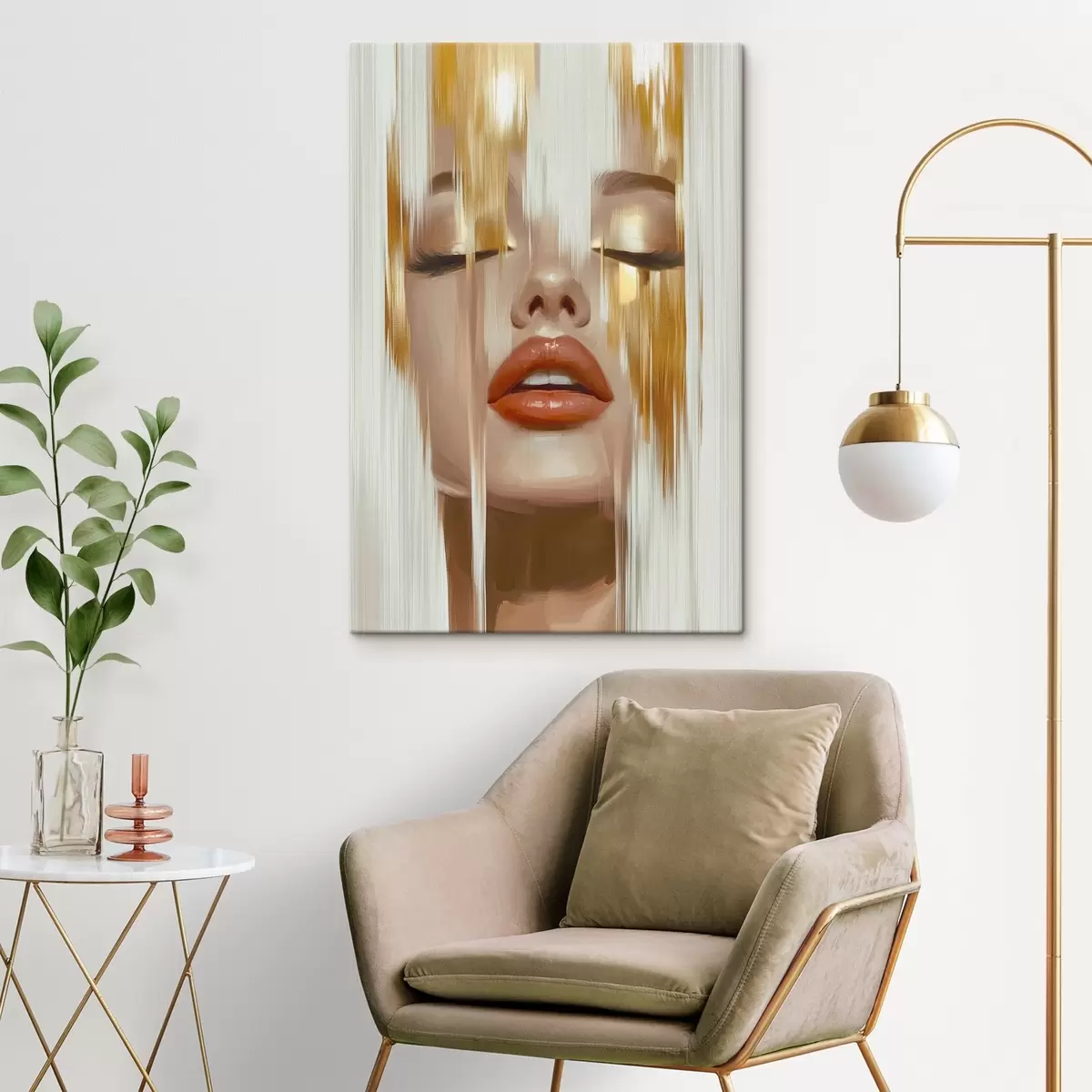 Obraz Abstraktní portrét ženy Č. s45374