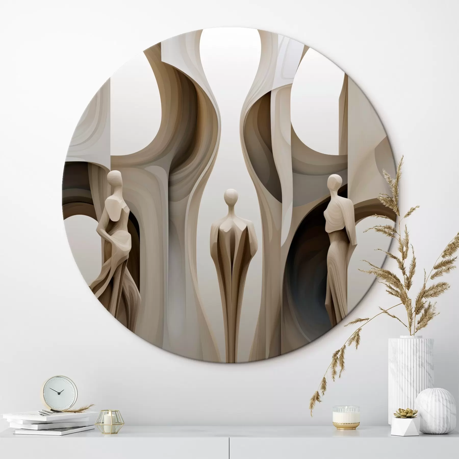 Obraz Abstrakce se siluetami Č. r45371