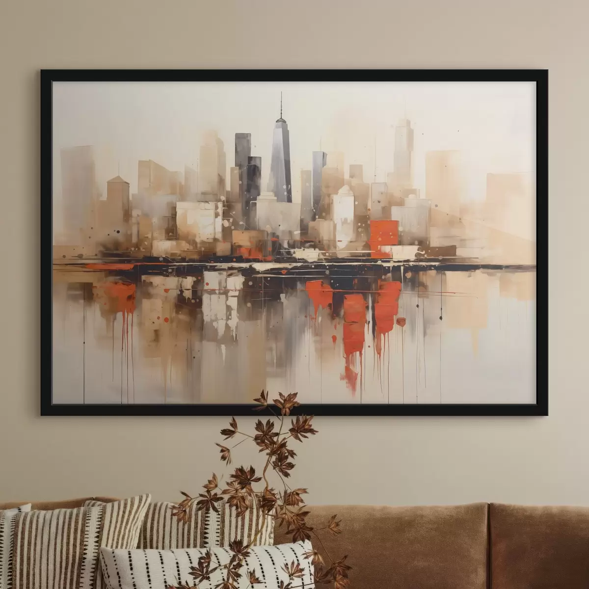 Poster Abstraktní městská krajina f45368