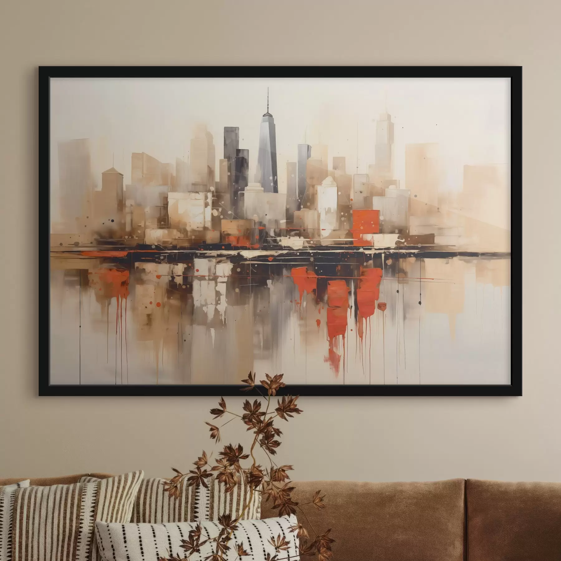 Fototapet Abstraktní městská krajina f45368