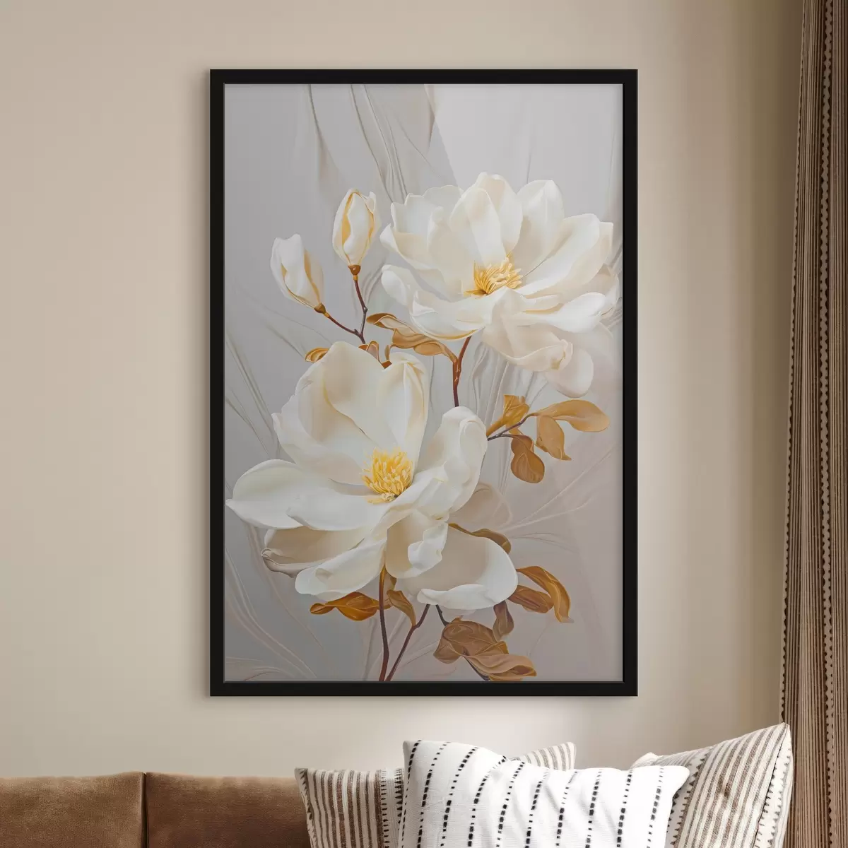 Poster Jemné abstraktní květiny f45446